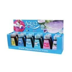Aqua Couleur – Water Kleurstof 12 Aqua Couleur – Water Kleurstof -Life Is Better At The Pool Aqua Couleur waterkleurstof 180ml display