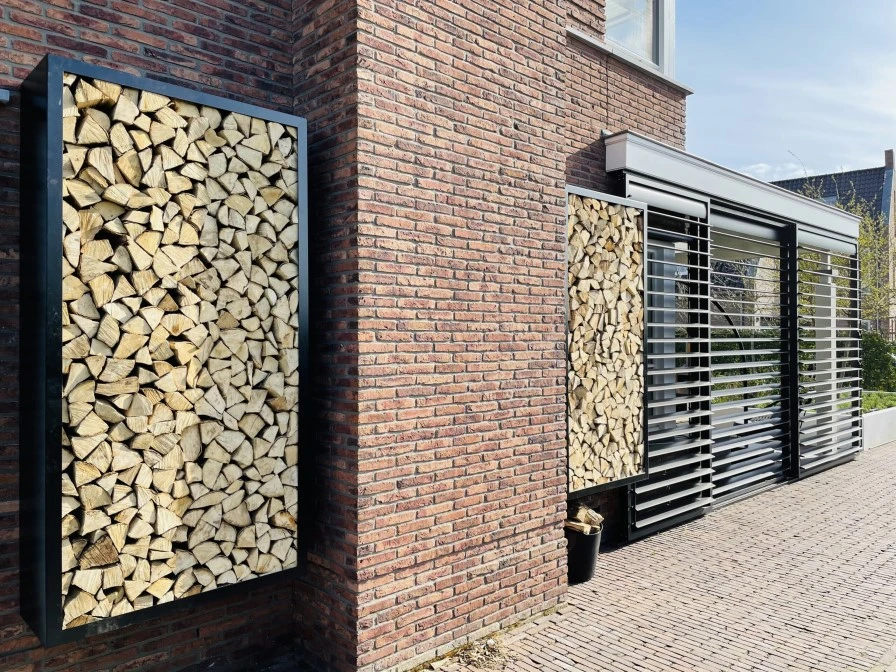 Beltza Zwarte Metalen Houtopslag 3 Beltza Zwarte Metalen Houtopslag - Afbeelding 3