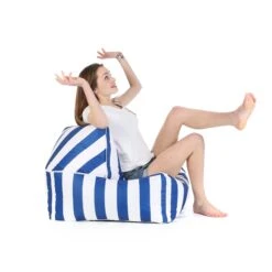 Change Me Beanbag Zitzak 20 Change Me Beanbag Zitzak -Life Is Better At The Pool Change Me beanbag zitzak blauw strepen scaled 1