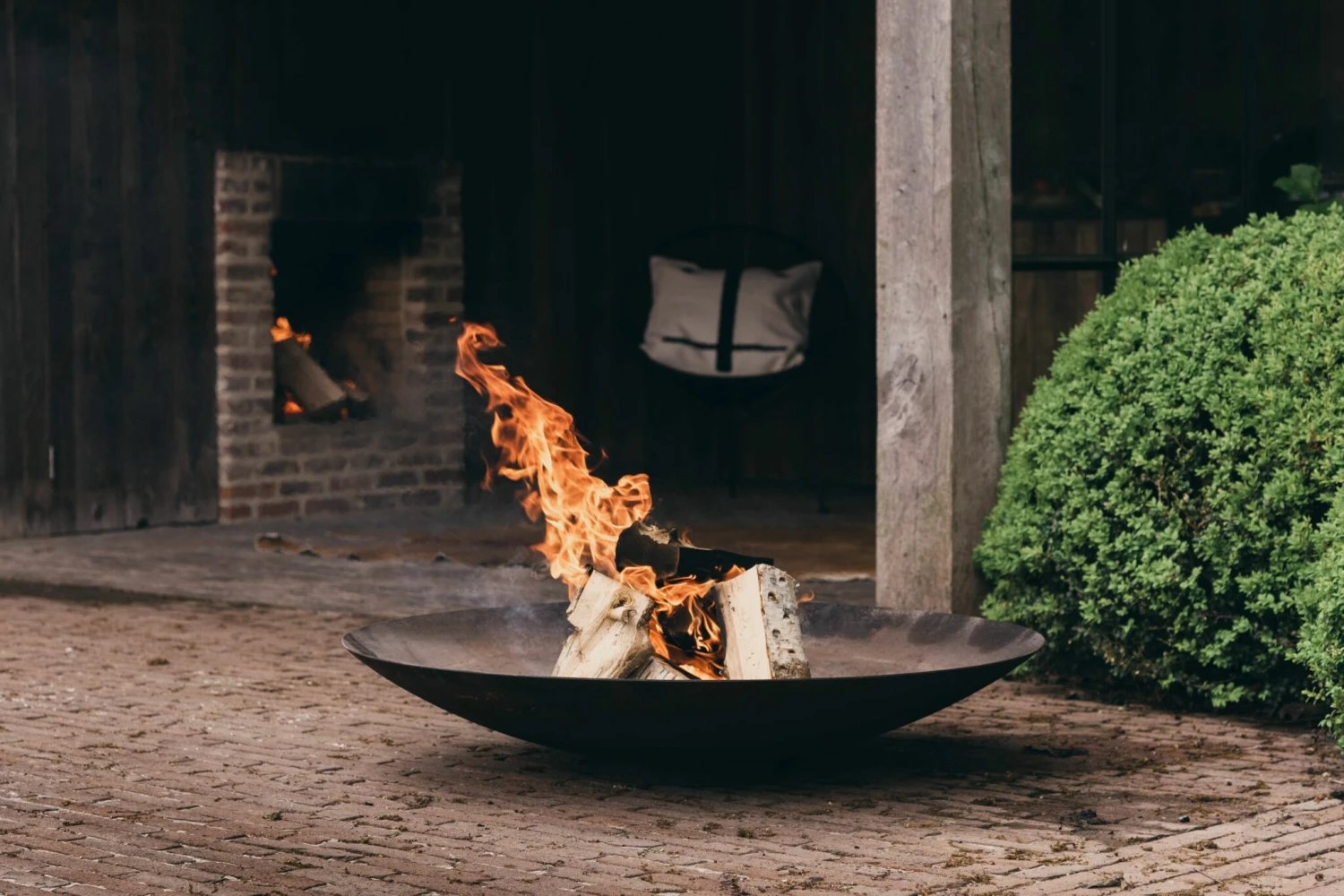 Cortenstaal Vuurschaal Rond 2 Cortenstaal Vuurschaal Rond - Afbeelding 2