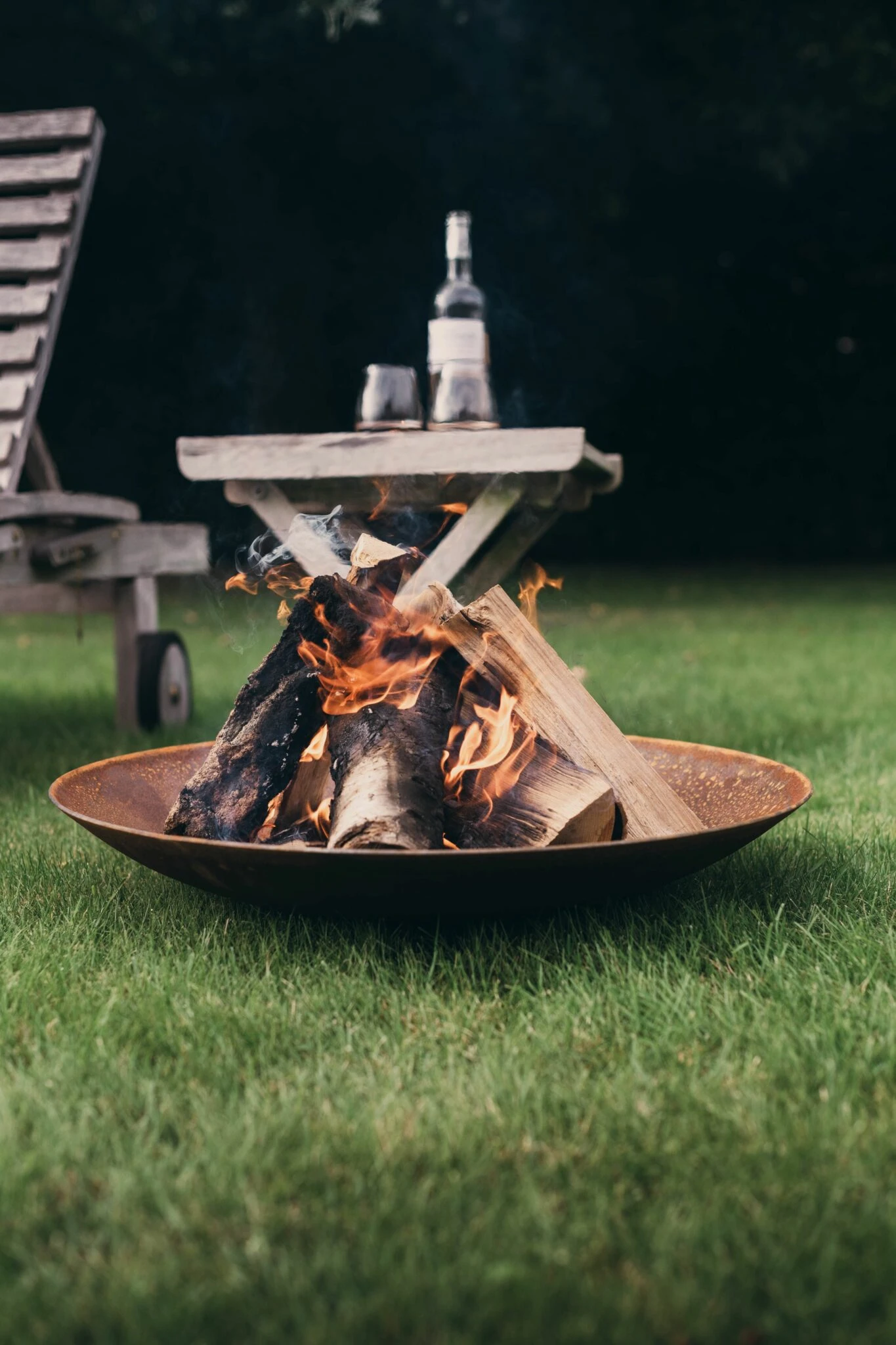 Cortenstaal Vuurschaal Rond 4 Cortenstaal Vuurschaal Rond - Afbeelding 4