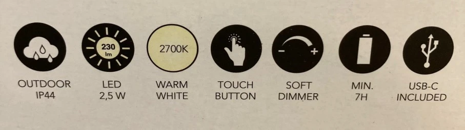 Elo Outdoor Tafellamp 17 Elo Outdoor Tafellamp - Afbeelding 17