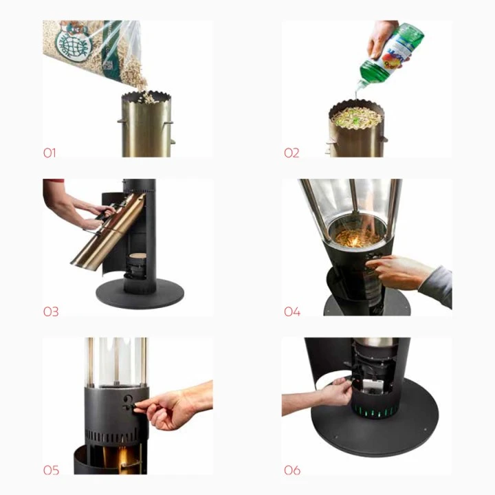 Qube Terrasverwarmer Met Pellets 7 Qube Terrasverwarmer Met Pellets - Afbeelding 7