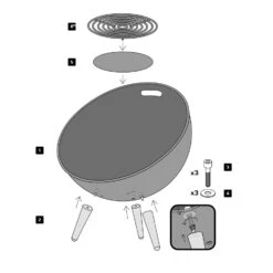 Fireglobe Vuurschaal Eva Solo -Life Is Better At The Pool Fireglobe vuurschaal Eva Solo montage