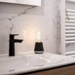 Humble One Table Light -Life Is Better At The Pool Humble One table light black marble sfeer