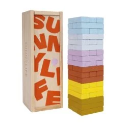 SunnyLife Jenga Toren Tumbling Tower Klein