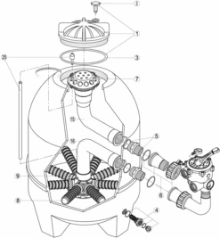 Kripsol Balear Zandfilter Deksel -Life Is Better At The Pool Kripsol balear zandfilter