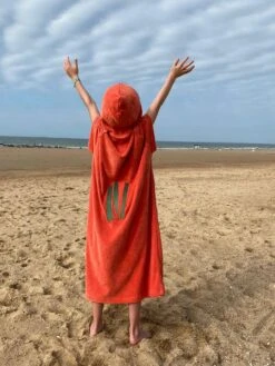 Ocean Drive Poncho Kids 35 Ocean Drive Poncho Kids -Life Is Better At The Pool Ocean drive poncho kids oranje 02