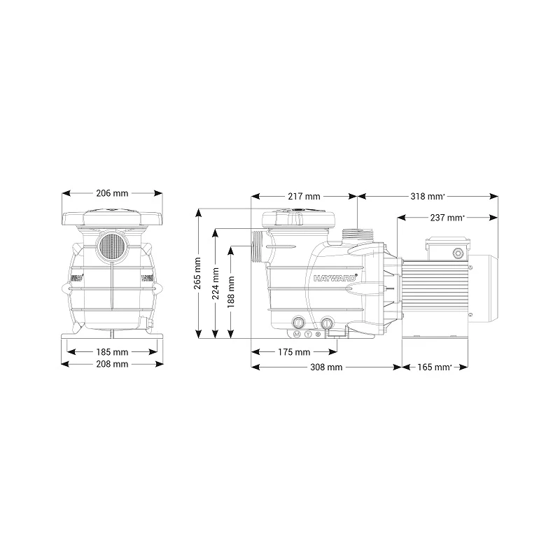Hayward Power FLO II Filterpomp 2 Hayward Power FLO II Filterpomp - Afbeelding 2
