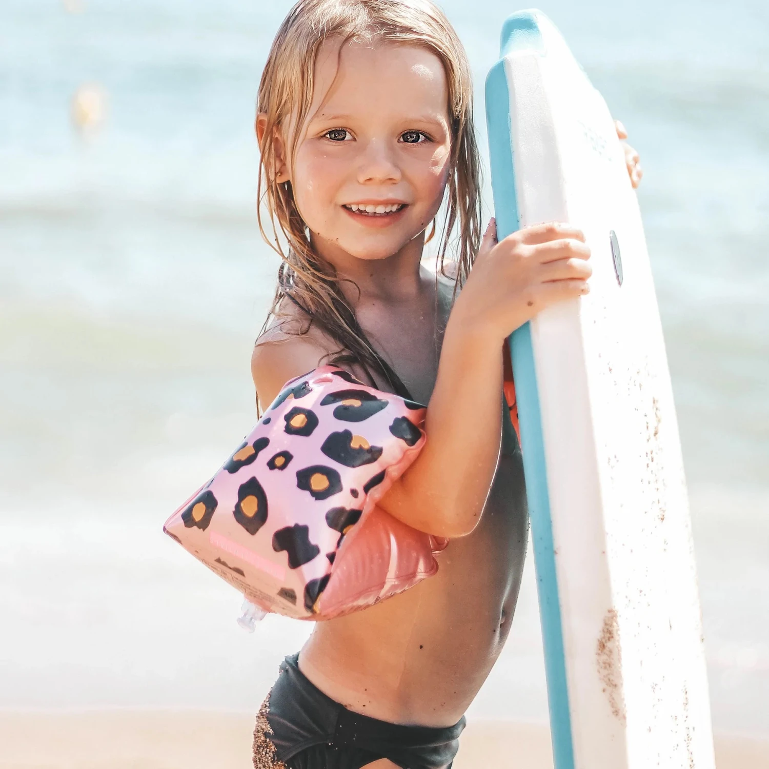 SWIM ESSENTIALS Roze Panter Zwembandjes 3 SWIM ESSENTIALS Roze Panter Zwembandjes - Afbeelding 3