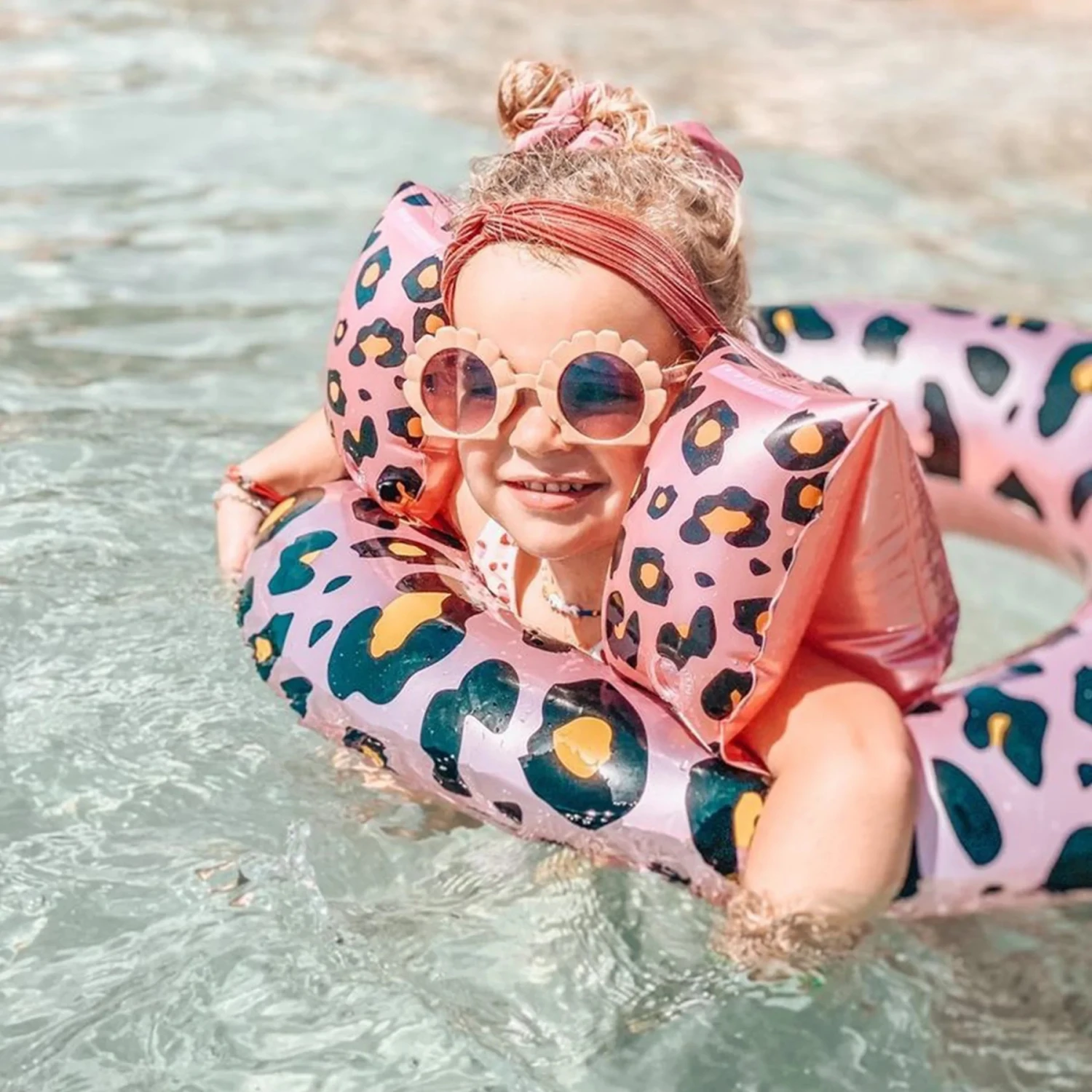 SWIM ESSENTIALS Roze Panter Zwembandjes 2 SWIM ESSENTIALS Roze Panter Zwembandjes - Afbeelding 2