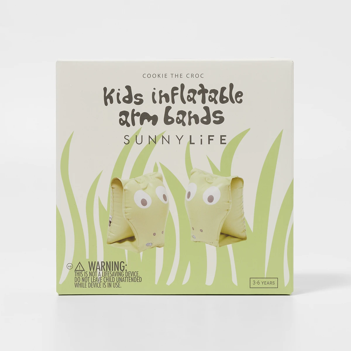 SunnyLife Zwembandjes Voor Kinderen Cookie The Croc Light Khaki 3 SunnyLife Zwembandjes Voor Kinderen Cookie The Croc Light Khaki - Afbeelding 3