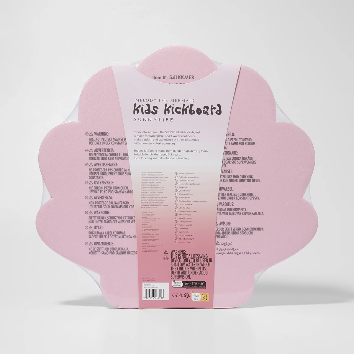 Zwemplank Voor Kids The Mermaid Pink 4 Zwemplank Voor Kids The Mermaid Pink - Afbeelding 4