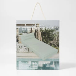 SunnyLife Luxe Lie-On Lounger Float The Vacay Soft Olive 7 SunnyLife Luxe Lie-On Lounger Float The Vacay Soft Olive -Life Is Better At The Pool S41LLOLI 3