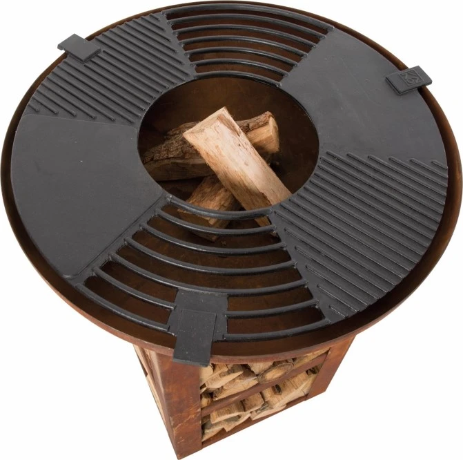 Vuurschaal BBQ Met Houtopslag 4 Vuurschaal BBQ Met Houtopslag - Afbeelding 4